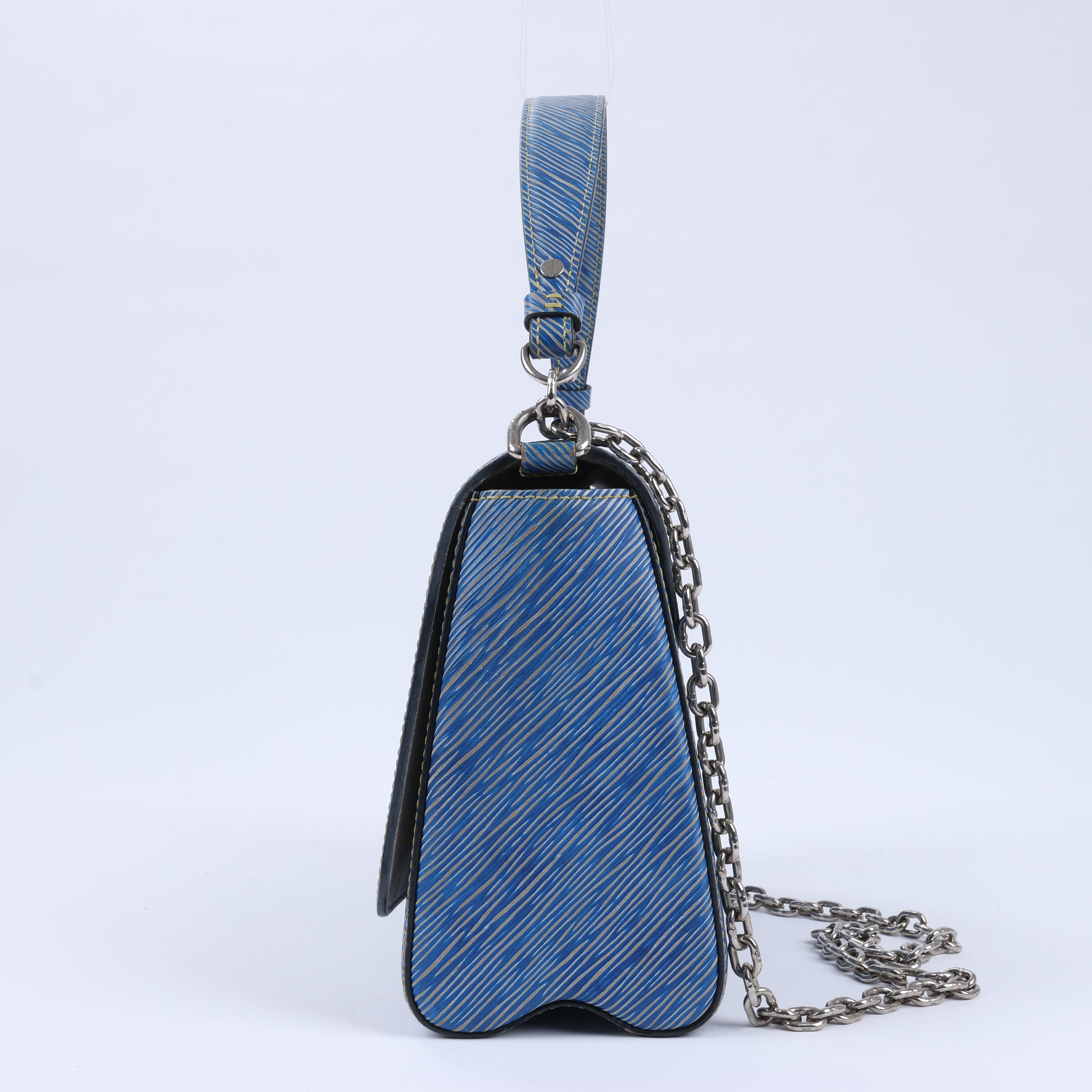Louis Vuitton Epi Leather Twist Shoulder Bag GM in Denim Blue