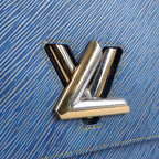 Louis Vuitton Epi Leather Twist Shoulder Bag GM in Denim Blue