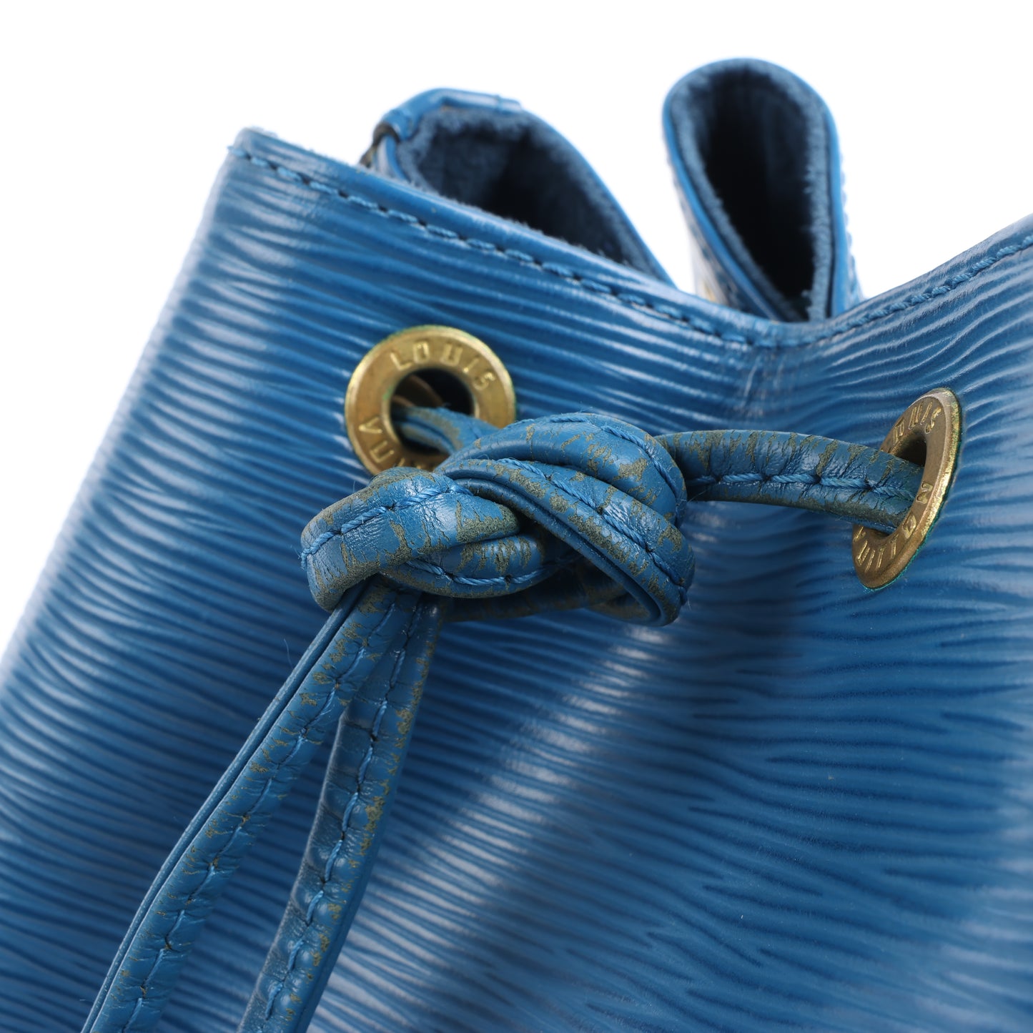 Sac bandoulière Louis Vuitton Noé en cuir épi bleu M44005