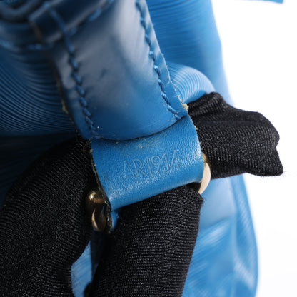Sac bandoulière Louis Vuitton Noé en cuir épi bleu M44005