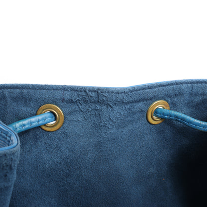 Sac bandoulière Louis Vuitton Noé en cuir épi bleu M44005