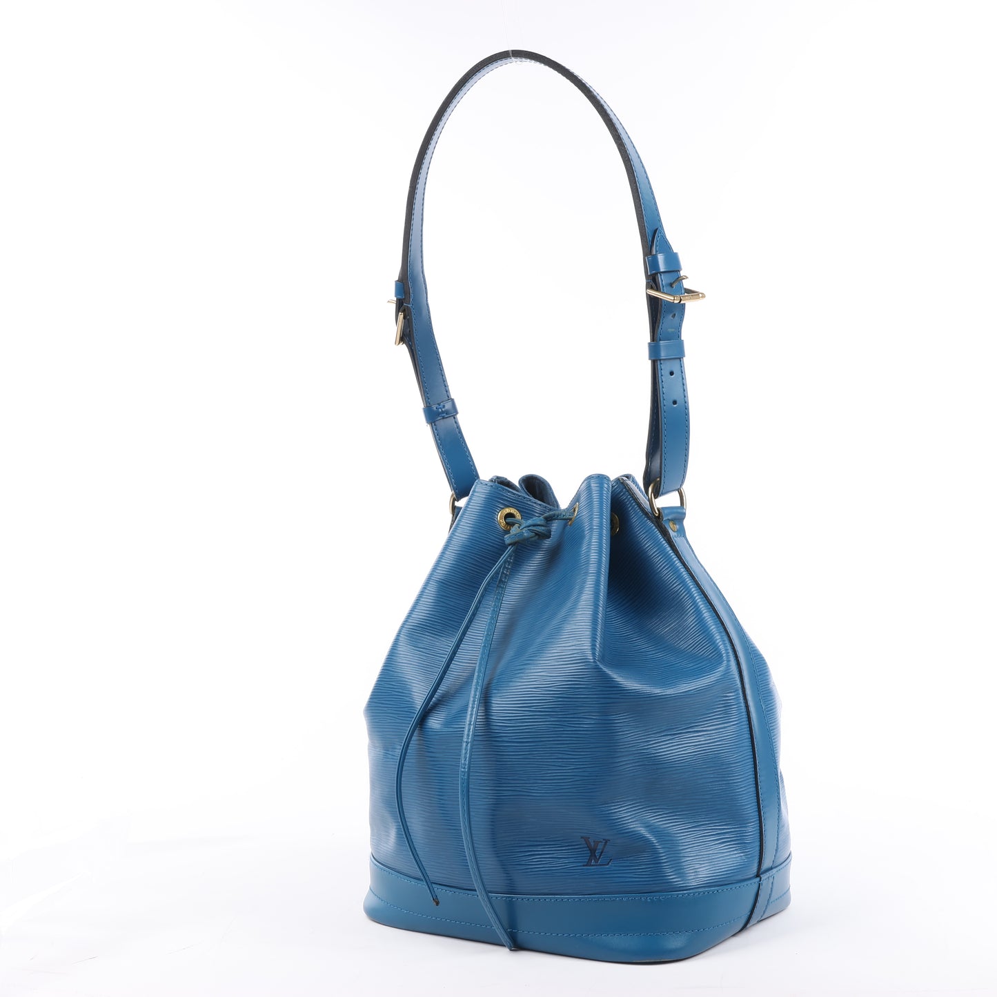 Sac bandoulière Louis Vuitton Noé en cuir épi bleu M44005