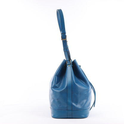 Sac bandoulière Louis Vuitton Noé en cuir épi bleu M44005