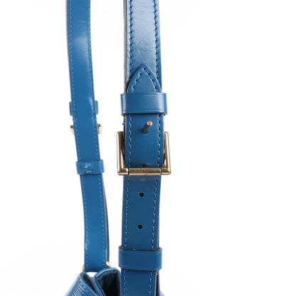 Sac bandoulière Louis Vuitton Noé en cuir épi bleu M44005