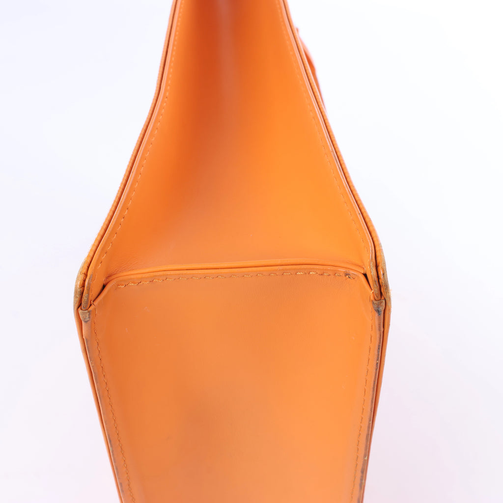 Louis Vuitton Sac Plat PM Epi Leather Handbag in Orange M5274H
