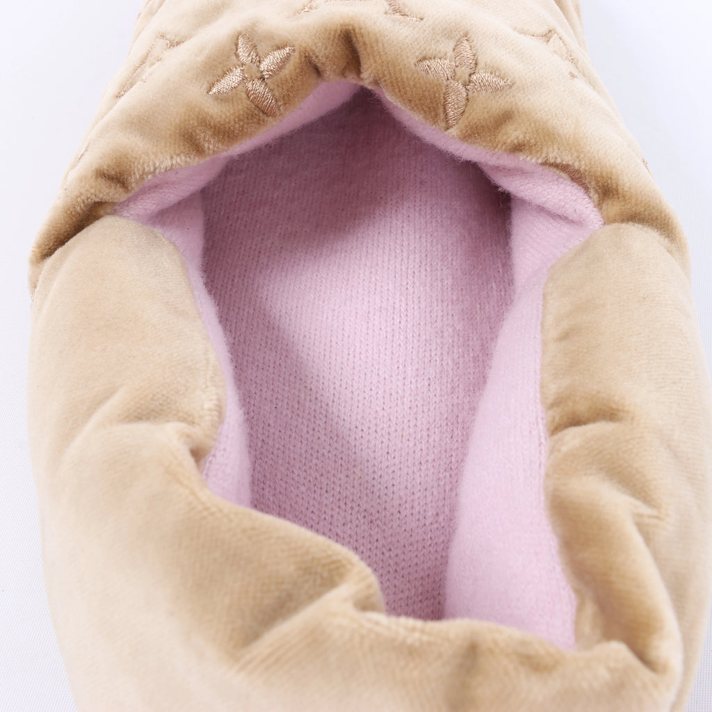 Louis Vuitton Dreamyline Monogram Fabric Slipper in Beige×Pink, Size EU 39