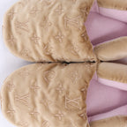 Louis Vuitton Dreamyline Monogram Fabric Slipper in Beige×Pink, Size EU 39