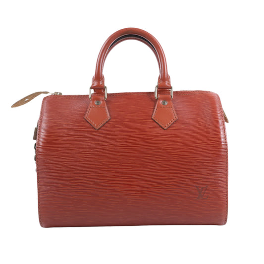 Louis Vuitton Epi Leather Speedy 25 Handbag in Brown M43013