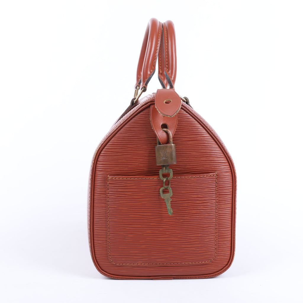 Louis Vuitton Epi Leather Speedy 25 Handbag in Brown M43013