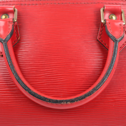 Sac à main Louis Vuitton Speedy 30 en cuir épi rouge M43007