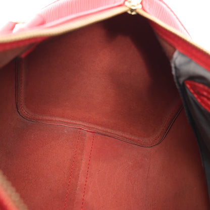 Sac à main Louis Vuitton Speedy 30 en cuir épi rouge M43007