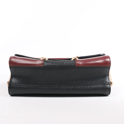 Louis Vuitton Epi Leather Twist MM Shoulder Bag in Black M42449
