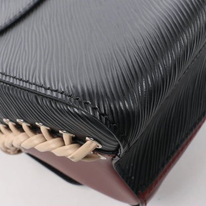 Louis Vuitton Epi Leather Twist MM Shoulder Bag in Black M42449