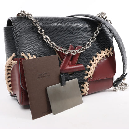 Louis Vuitton Epi Leather Twist MM Shoulder Bag in Black M42449