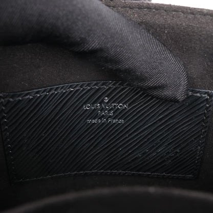 Sac bandoulière Louis Vuitton Twist MM en cuir Epi noir M42449