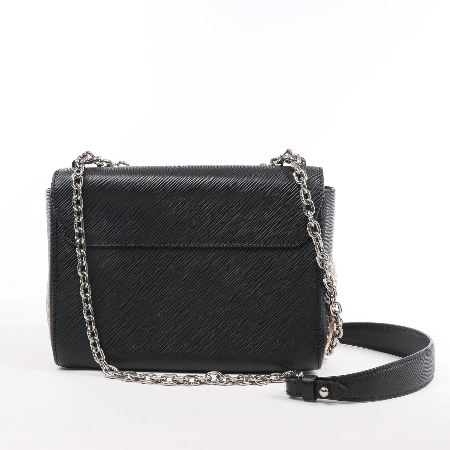 Sac bandoulière Louis Vuitton Twist MM en cuir Epi noir M42449