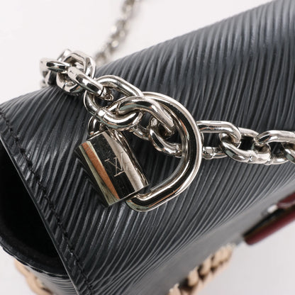 Louis Vuitton Epi Leather Twist MM Shoulder Bag in Black M42449