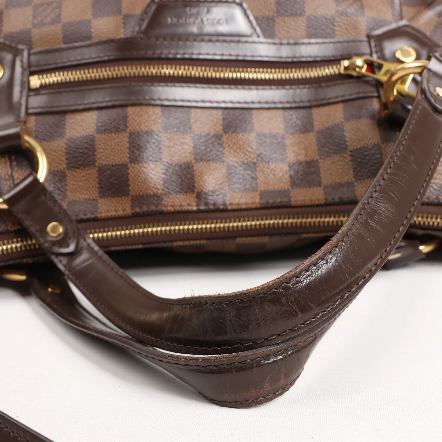 Louis Vuitton Evora MM Damier Ebene 2Way Shoulder Bag in Brown