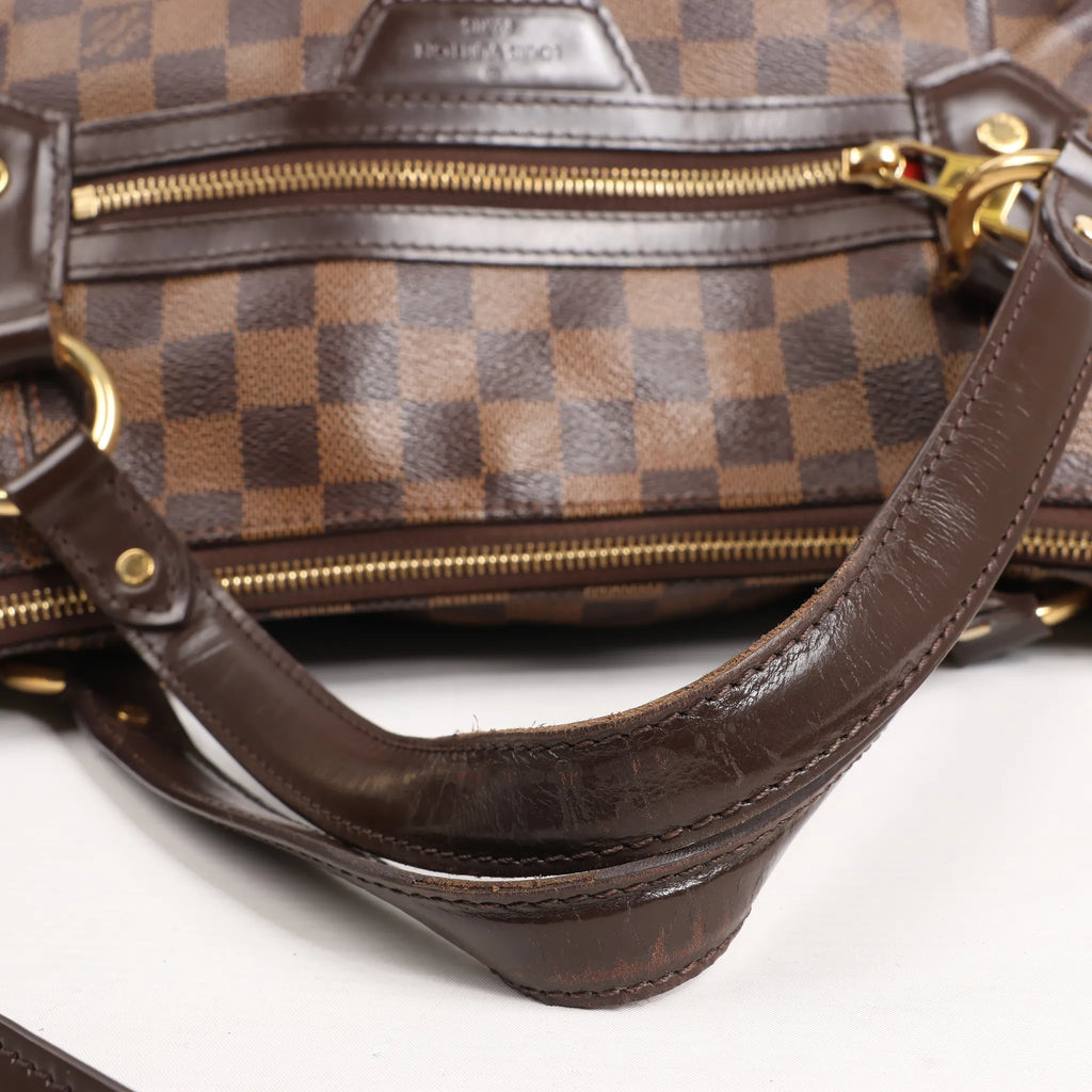 Louis Vuitton Evora MM Damier Ebene 2Way Shoulder Bag in Brown