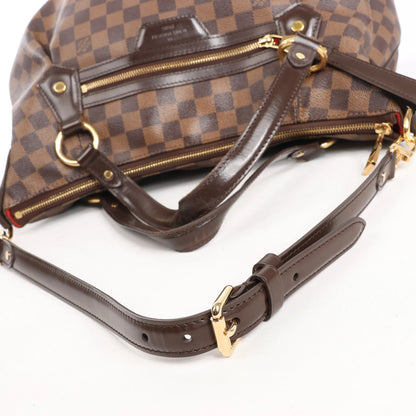 Louis Vuitton Evora MM Damier Ebene 2Way Shoulder Bag in Brown