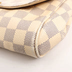 Louis Vuitton Favorite MM Damier Azur Shoulder Bag in Beige N41275