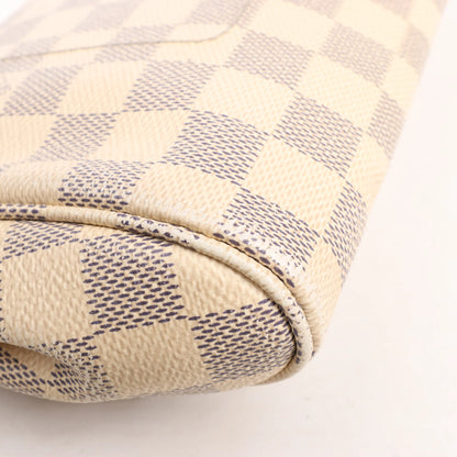 Louis Vuitton Favorite MM Damier Azur Shoulder Bag in Beige N41275