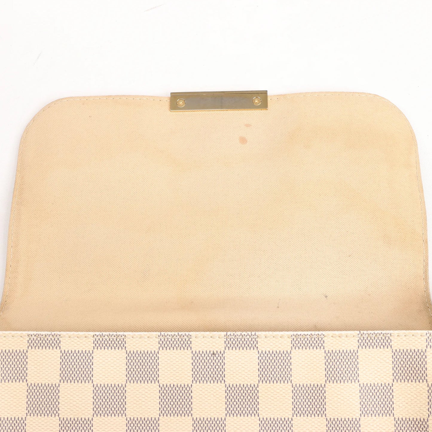 Louis Vuitton Favorite MM Damier Azur Shoulder Bag in Beige N41275