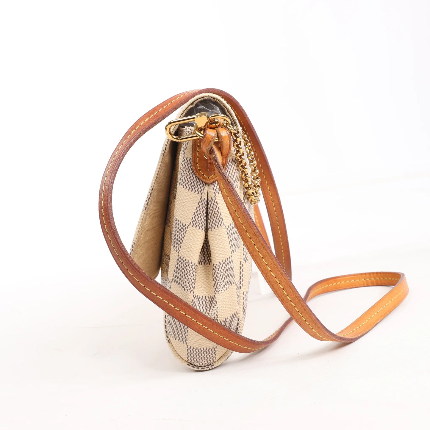 Louis Vuitton Favorite MM Damier Azur Shoulder Bag in Beige N41275