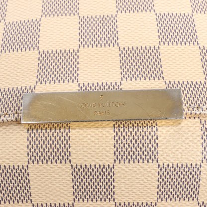 Louis Vuitton Favorite MM Damier Azur Shoulder Bag in Beige N41275