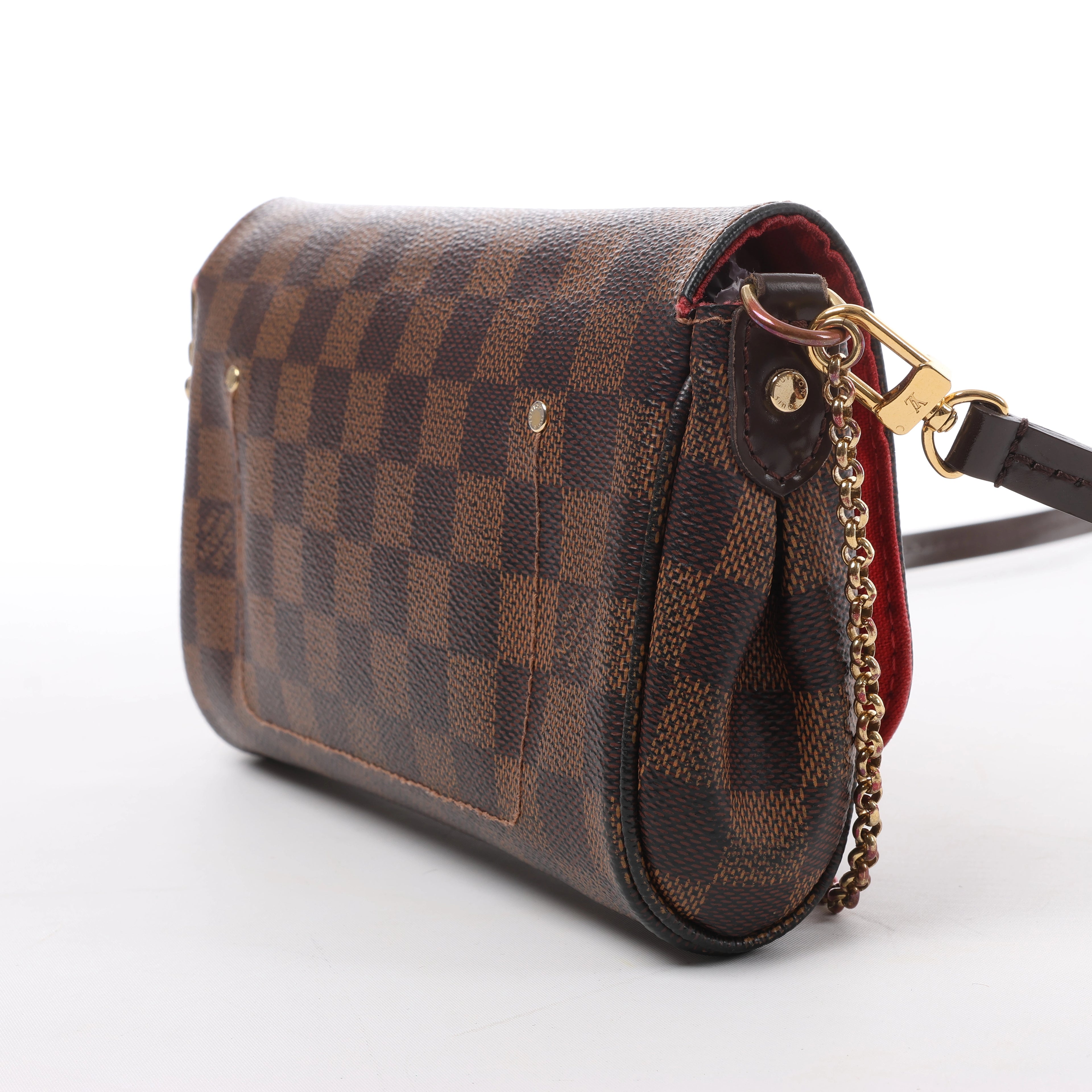 Louis Vuitton Favorite PM Damier Ebene Crossbody Bag in Brown N41276