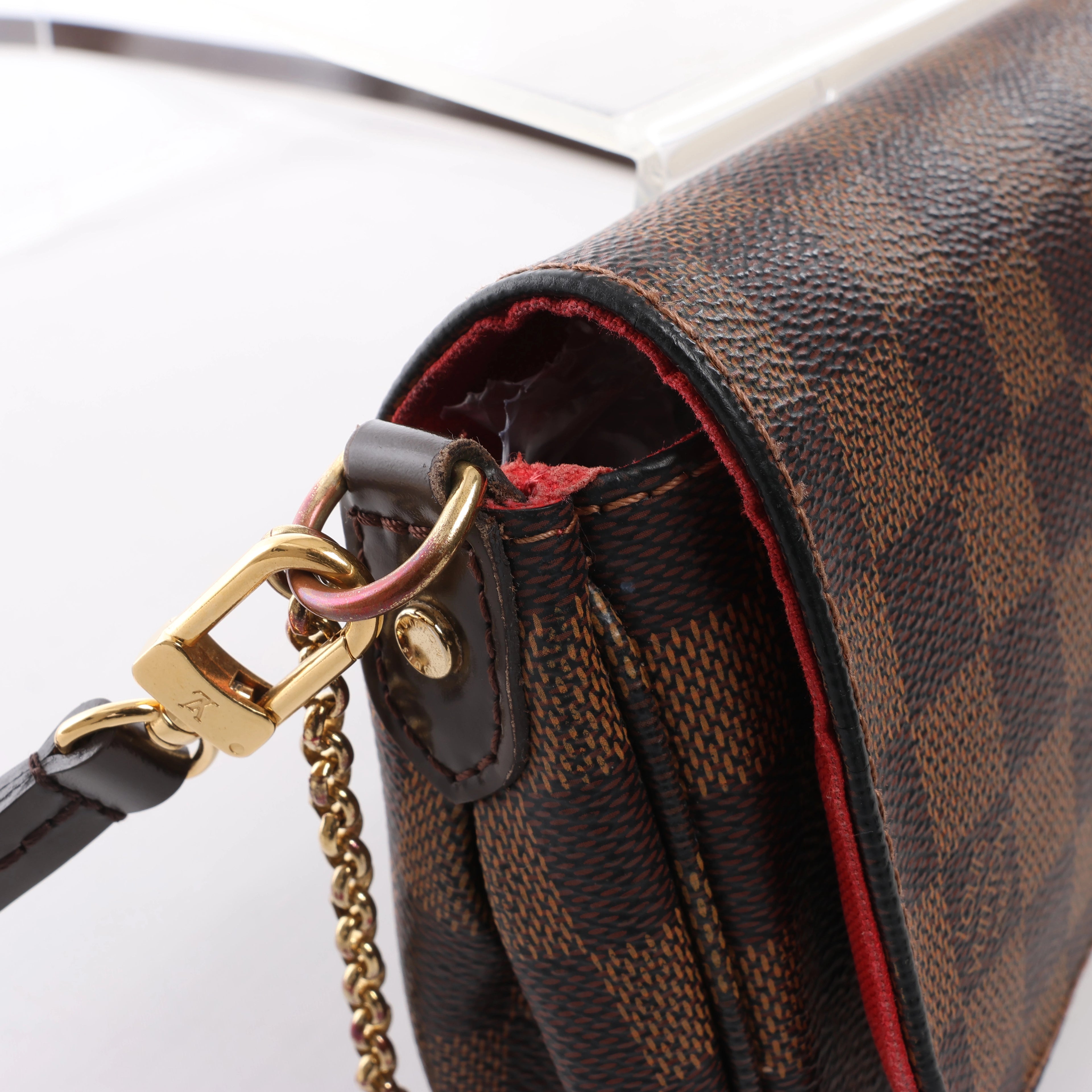 Louis Vuitton Favorite PM Damier Ebene Crossbody Bag in Brown N41276