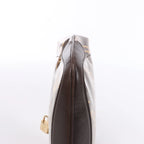 Louis Vuitton Fermoir Monogram Charm Vinyl x Leather Shoulder Bag in Brown M95155