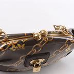Louis Vuitton Fermoir Monogram Charm Vinyl x Leather Shoulder Bag in Brown M95155