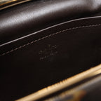 Louis Vuitton Fermoir Monogram Charm Vinyl x Leather Shoulder Bag in Brown M95155