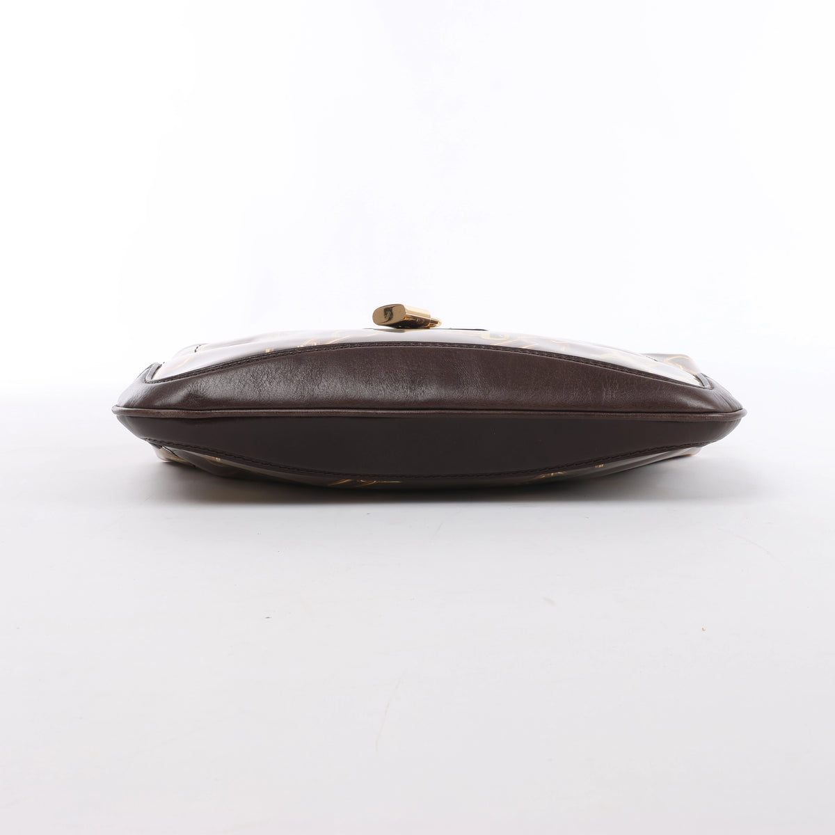 Louis Vuitton Fermoir Monogram Charm Vinyl x Leather Shoulder Bag in Brown M95155