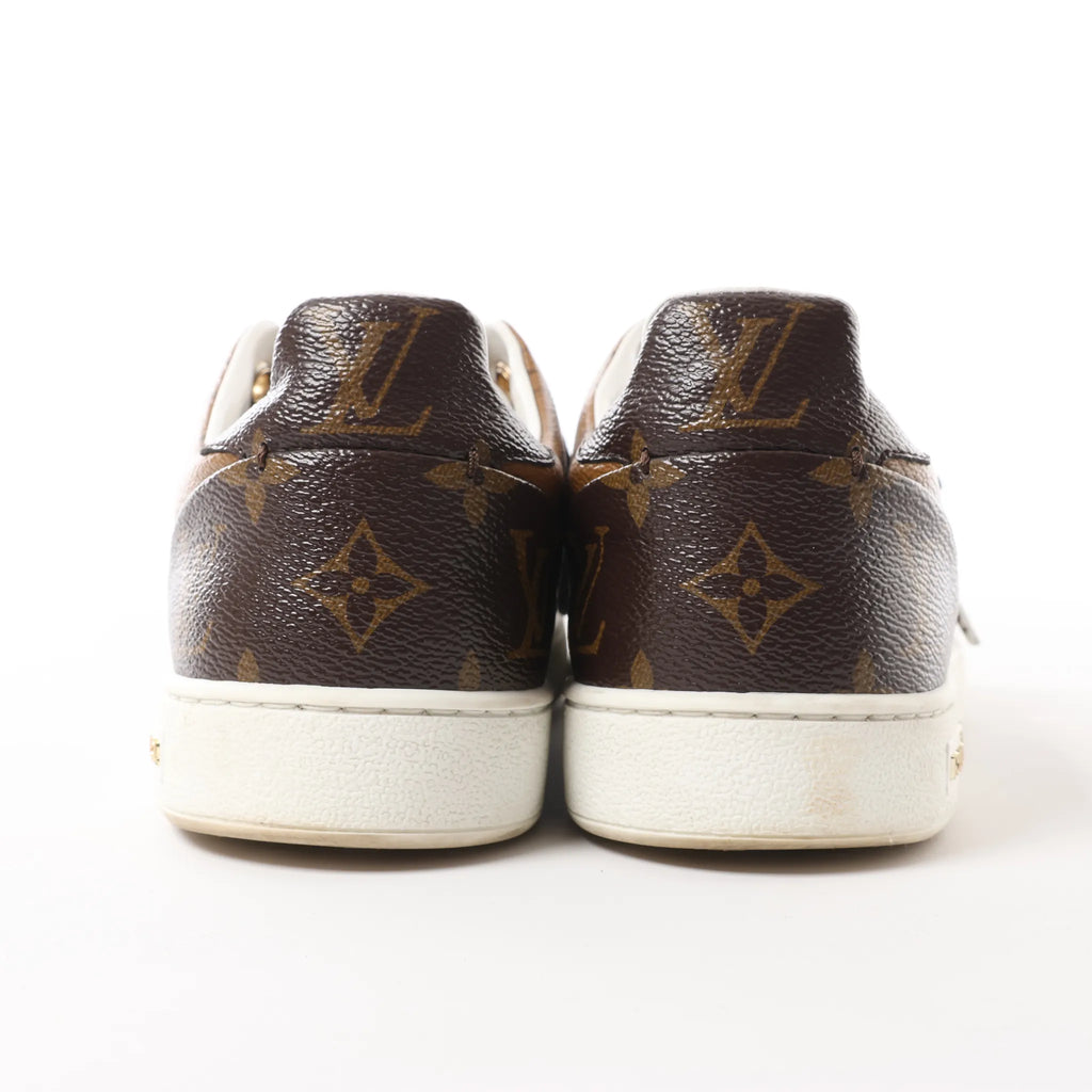 Louis Vuitton Frontrow line 17 years Monogram PVC & Leather Sneakers in Brown MS0147, Size 39 EU