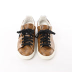 Louis Vuitton Frontrow line 17 years Monogram PVC & Leather Sneakers in Brown MS0147, Size 39 EU