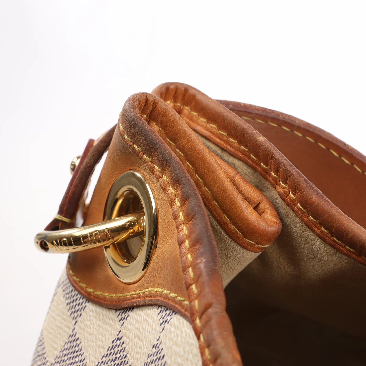 Louis Vuitton Galliera PM Damier Azur Shoulder Bag in Beige N55215