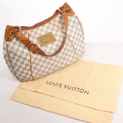 Louis Vuitton Galliera PM Damier Azur Shoulder Bag in Beige N55215