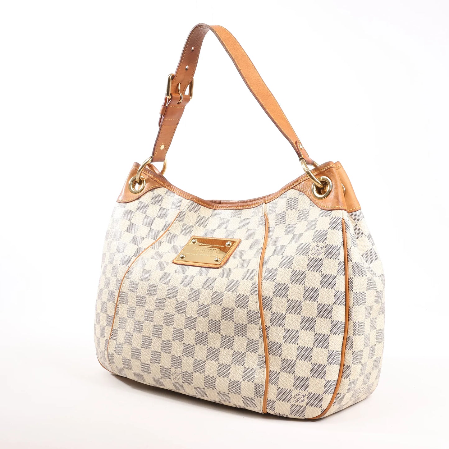 Louis Vuitton Galliera PM Damier Azur Shoulder Bag in Beige N55215