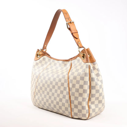 Louis Vuitton Galliera PM Damier Azur Shoulder Bag in Beige N55215