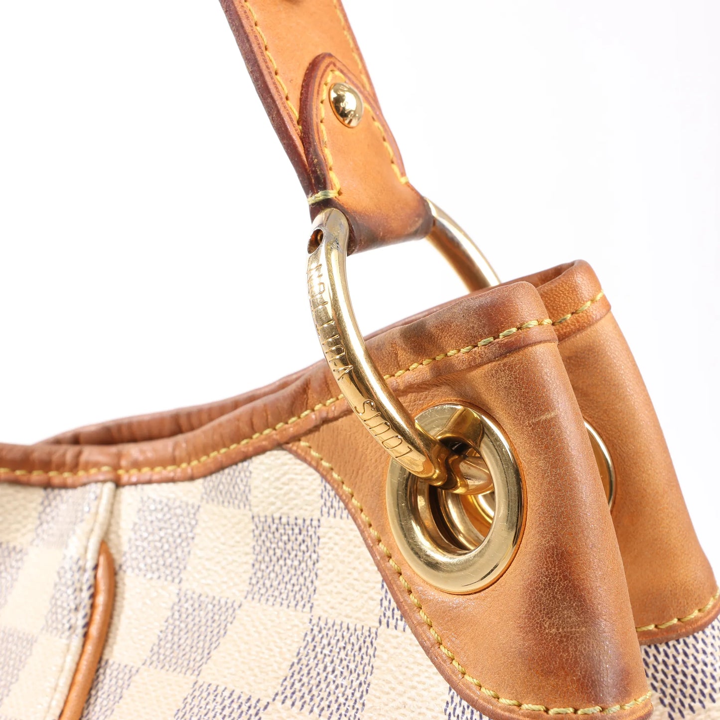 Louis Vuitton Galliera PM Damier Azur Shoulder Bag in Beige N55215