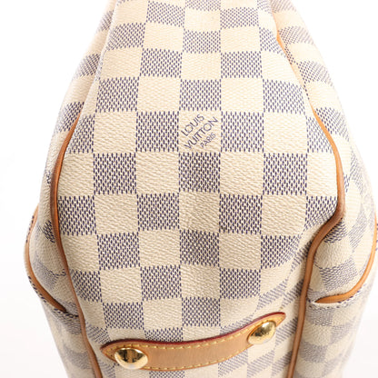 Louis Vuitton Galliera PM Damier Azur Shoulder Bag in Beige N55215