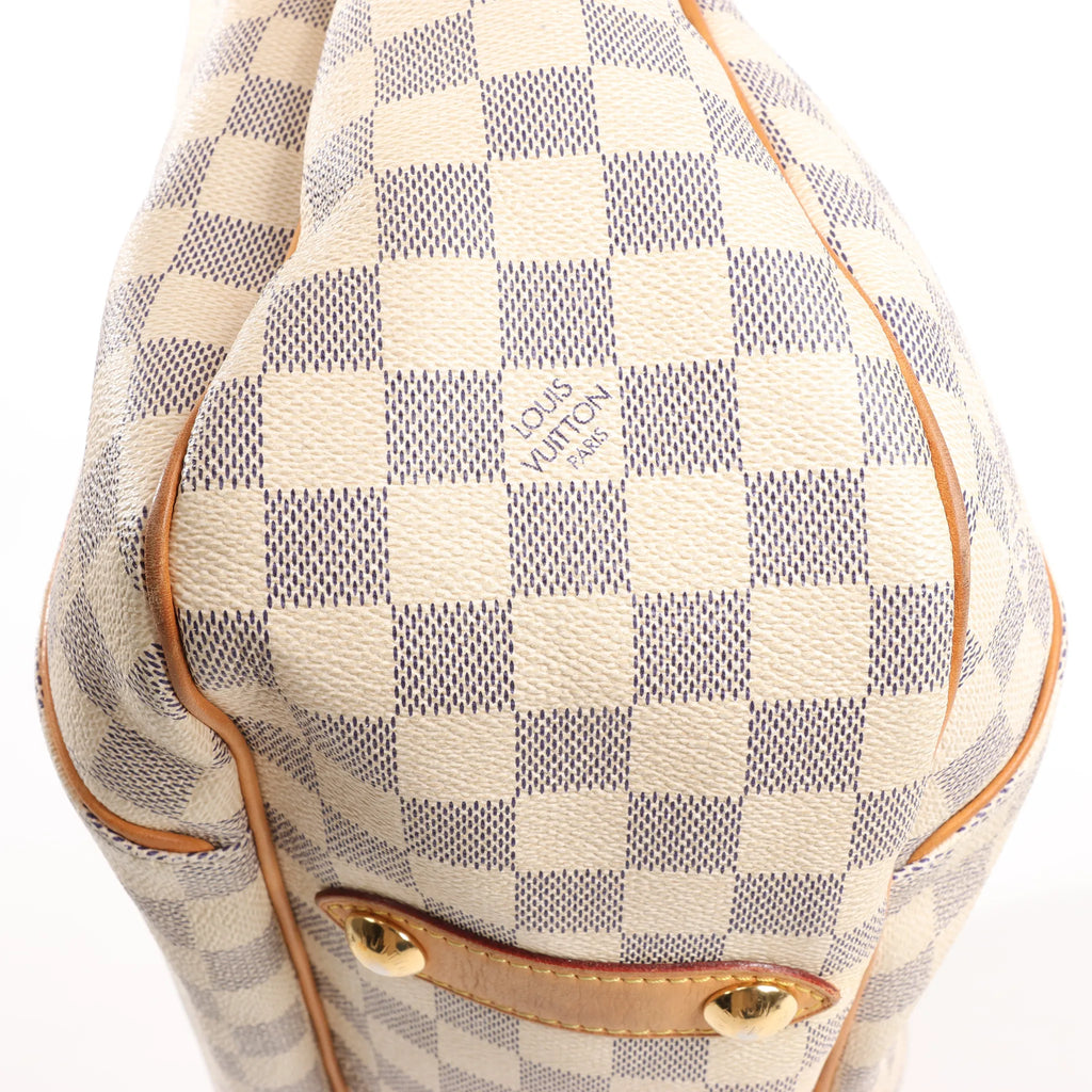 Louis Vuitton Galliera PM Damier Azur Shoulder Bag in Beige N55215
