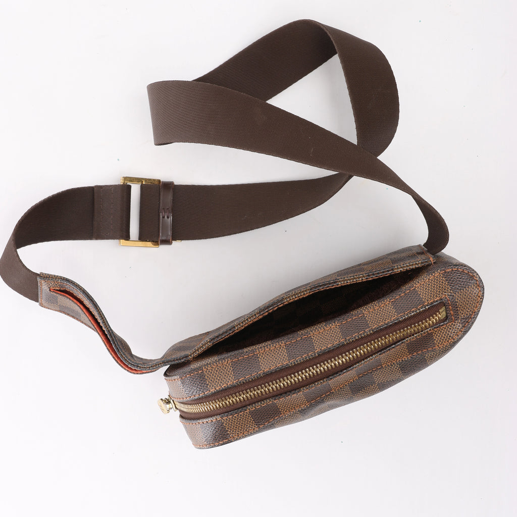 Louis Vuitton Geronimos Damier Ebene Crossbody Bag in Brown N51994