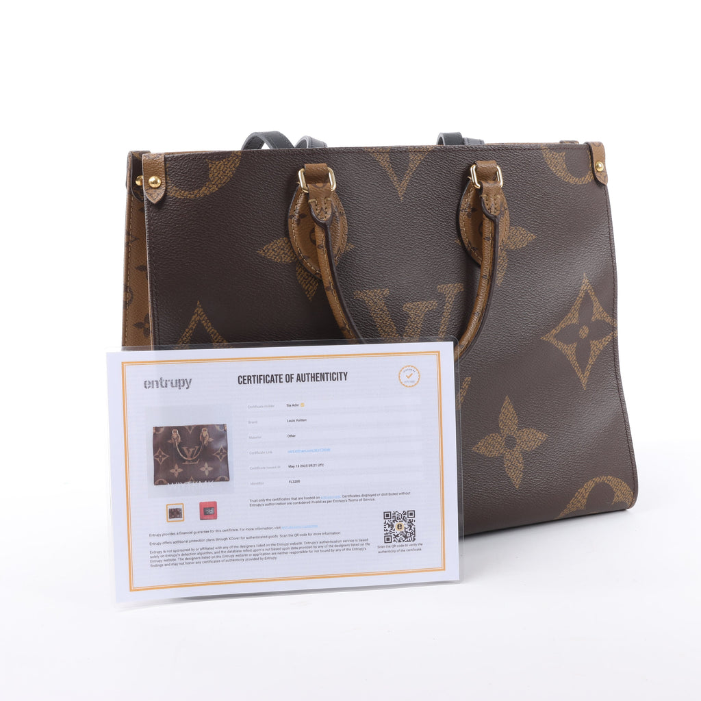 Louis Vuitton Giant Monogram Reverse On the Go MM in Brown M45321