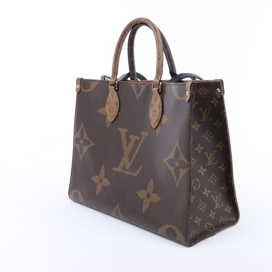 Louis Vuitton Giant Monogram Reverse On the Go MM in Brown M45321