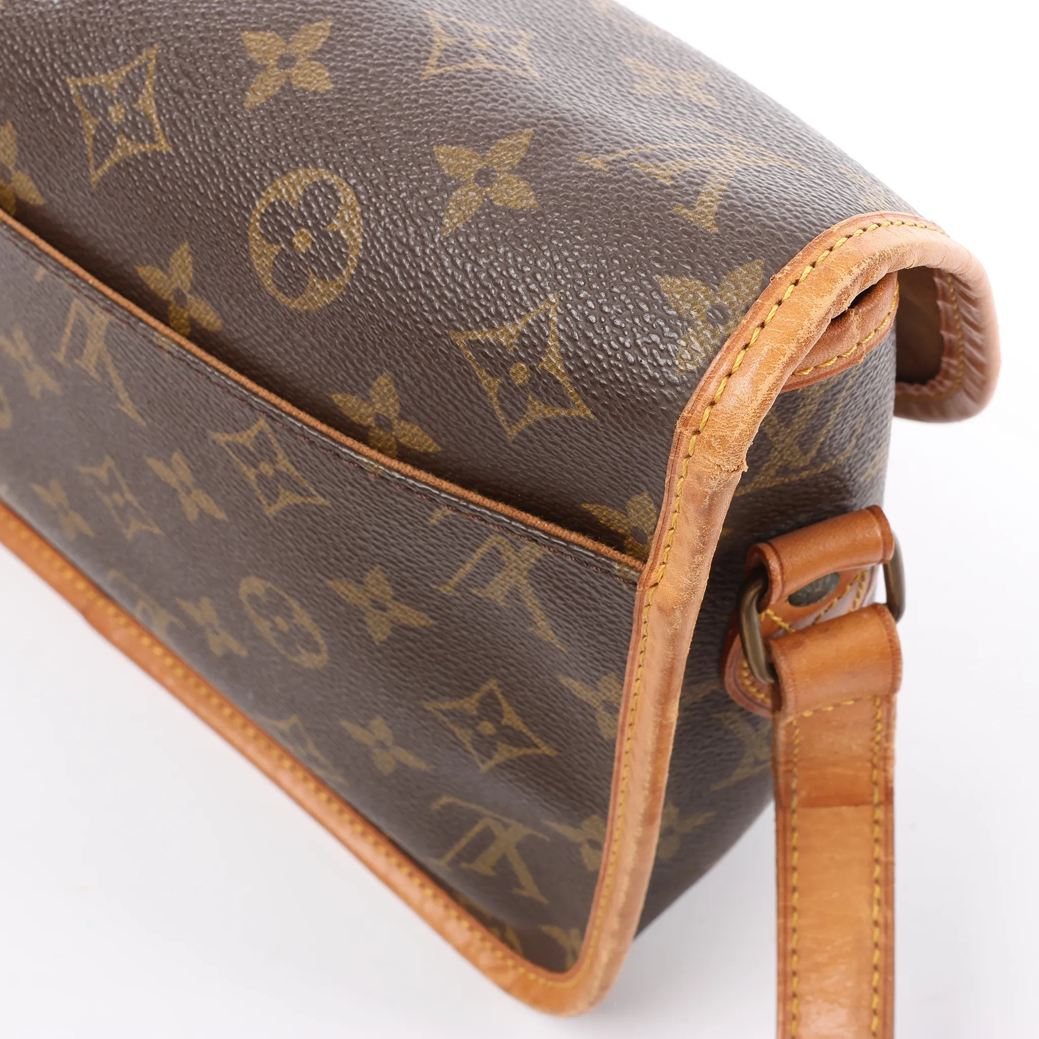 Louis Vuitton Gibecière MM Monogram Canvas Crossbody Bag in Brown M42247