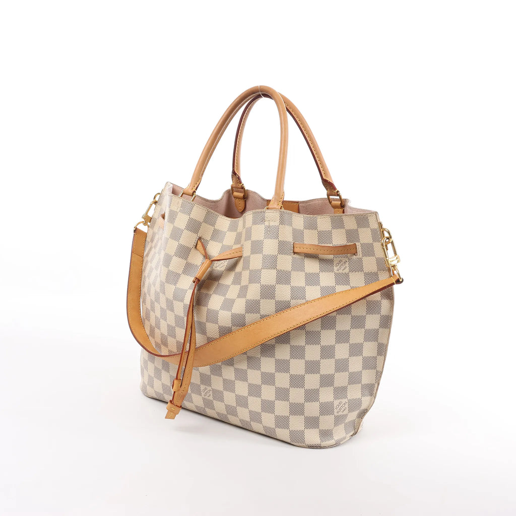 Louis Vuitton Girolata Damier Azur 2Way Handbag in Beige N41579