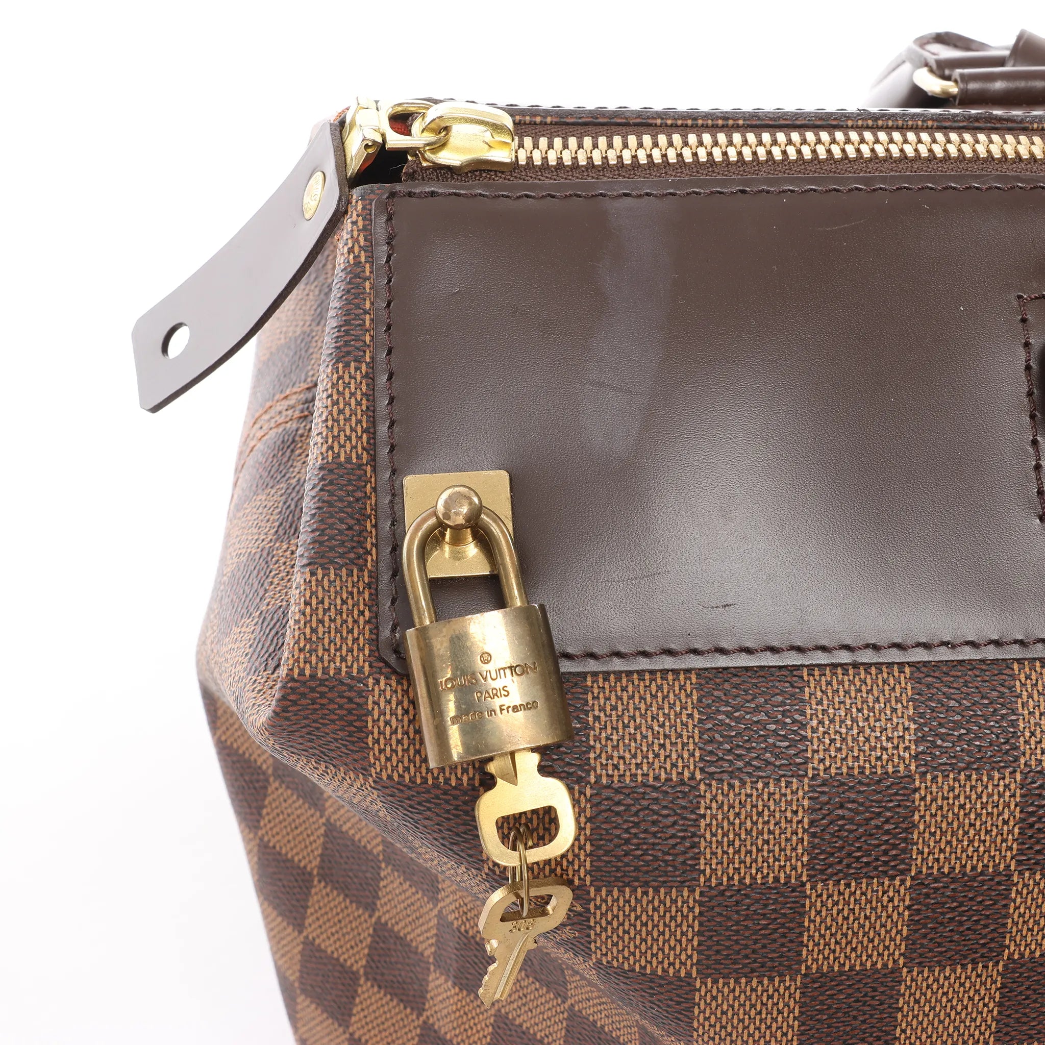 Louis Vuitton Greenwich PM Damier Ebene Handbag in Brown N41163